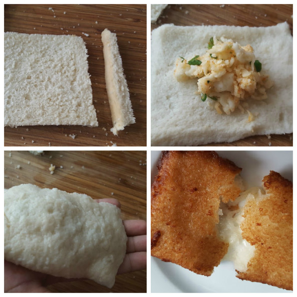 bread roll collage