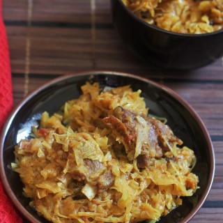 Patta Gobi Gosht Recipe-A tasty cabbage with mutton recipepCabbage Mutton Curry Recipe