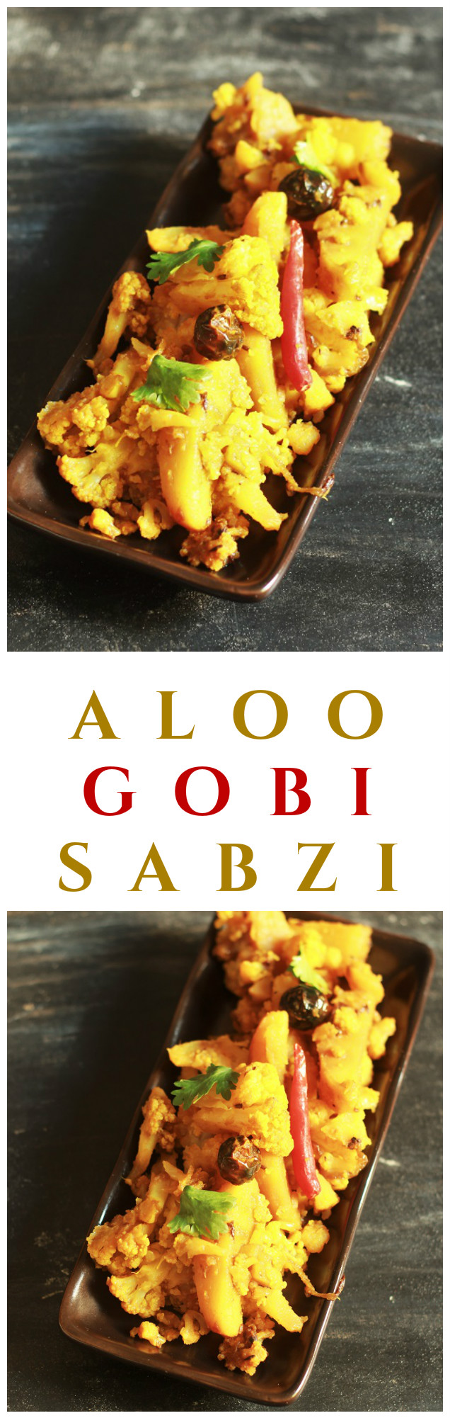 Aloo Gobi Recipe-How to make Dry Aloo Gobi-The aloo gobi recipe is nothing but a dry sabzi made with potato and cauliflower. It is very simple, easy and fast to make and everyone will love it from kids to adults #indianrecipes #aloogobi #halalrecipes #dryaloogobi