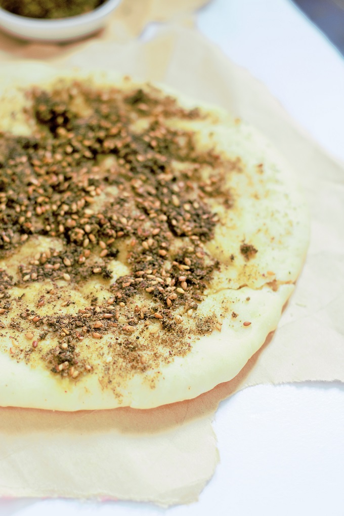 Zaatar Manakish Recipe - Manakeesh Zaatar recipe. Another version of the Arabic bread made with the Arabic spice known as Zaatar which is pretty famous with all the Arabs of every region