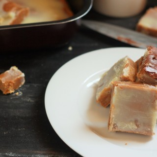 Creamy Chocolate Caramel Fudge recipe - A simple and delicious fudge recipe that will throw all your dieting out of the window! It is so good that it will be hard to stop with just one piece.