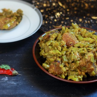 Gawar ki Sabzi with Gosht is nothing but the cluster beans dish made in mutton masala. Simple, easy and tasty. If you are fond of the Cluster Beans, you will surely love this recipe.