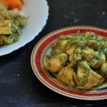 Hariyali Chicken Curry recipe - Murgh Hariyali Masala, a simple and tasty chicken curry recipe with a twist to it. The addition of green chili, spinach, coriander and mint leaves gives this chicken curry recipe a unique color to it.