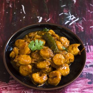 Indian Prawn Curry recipe in South Indian Style is a tasty and delicious shrimp curry. This flavorful dish is a spicy and delicious seafood recipe.