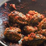 bharwa karela fry in a kadai