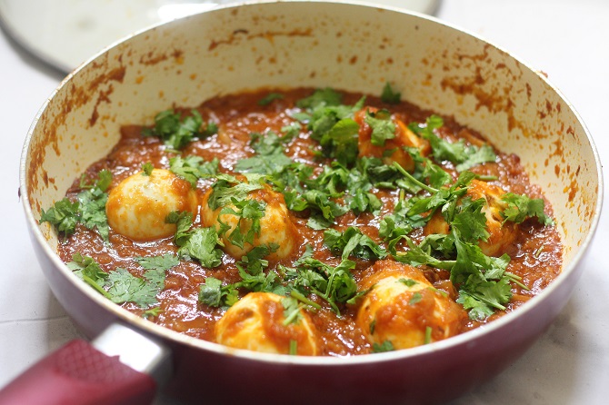Egg Curry recipe made with simple and basic ingredients is surely a quick fix when you are short on time. This curry is a very simple dish yet very presentable to serve to guests.