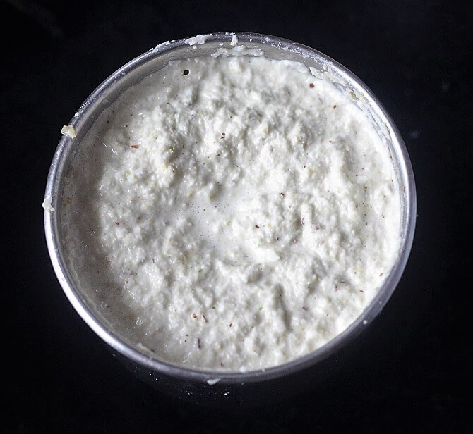 grinding coconut chutney finely