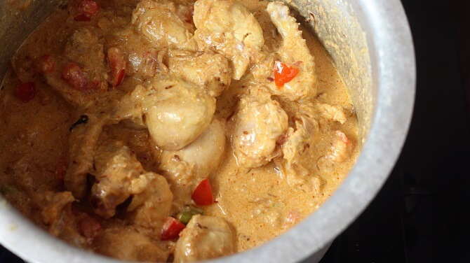 yogurt added for preparing south indian biryani