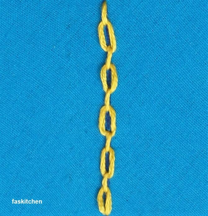 Cable Chain Stitch In Hand Embroidery Tutorial (Step By Step & Video