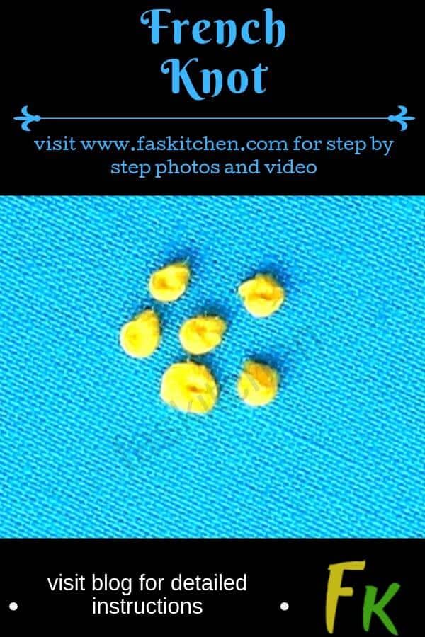 visit blog for detailed instructions on learning the french knot