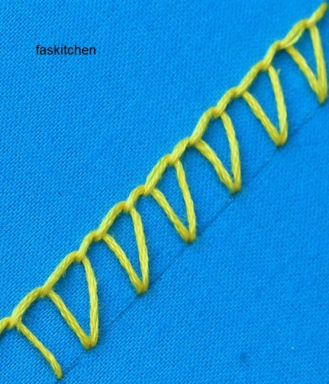 closed blanket stitch