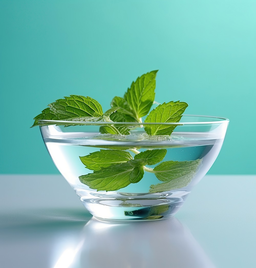 how to store mint leaves in water