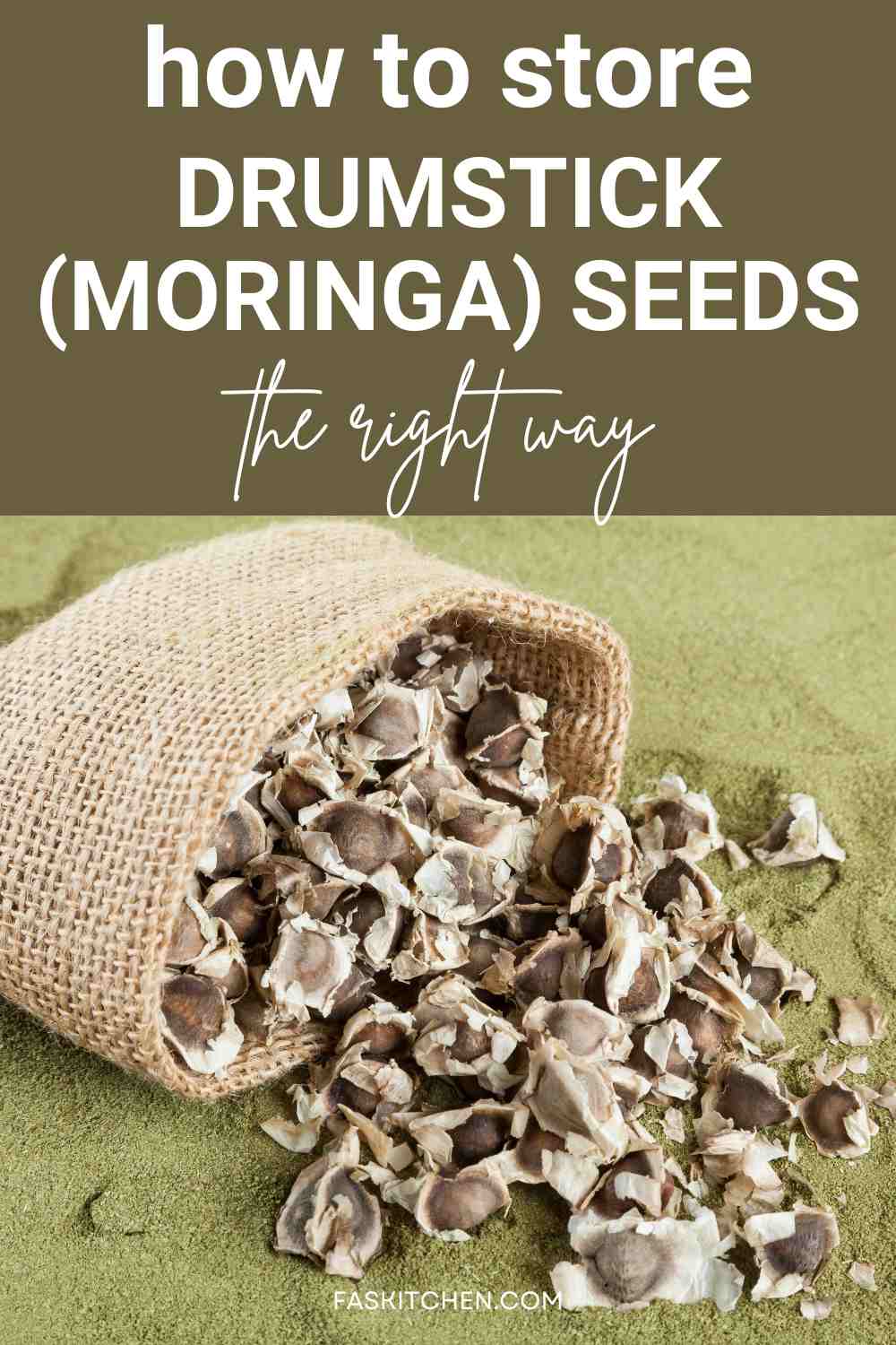 Drumstick (Moringa) Seeds storing