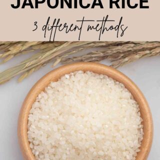 Japonica rice cooking