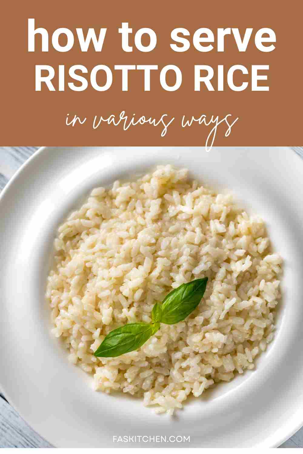 serving risotto rice