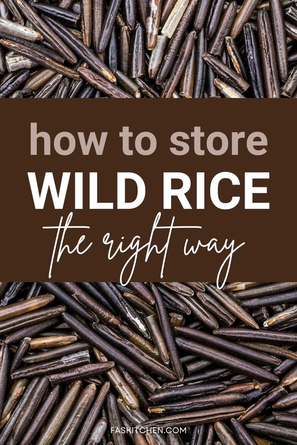 wild rice storing